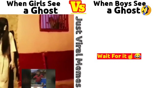 When Girls See a Ghost Vs Boys see a Ghost _ Part 1 _funny viral video _ Just Viral Memes #memes