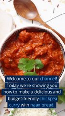 Chickpea Curry with Naan Bread Recipe