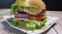 ghar par banaye burger |chicken cheese patty burger| how to make chicken chees burger at home
