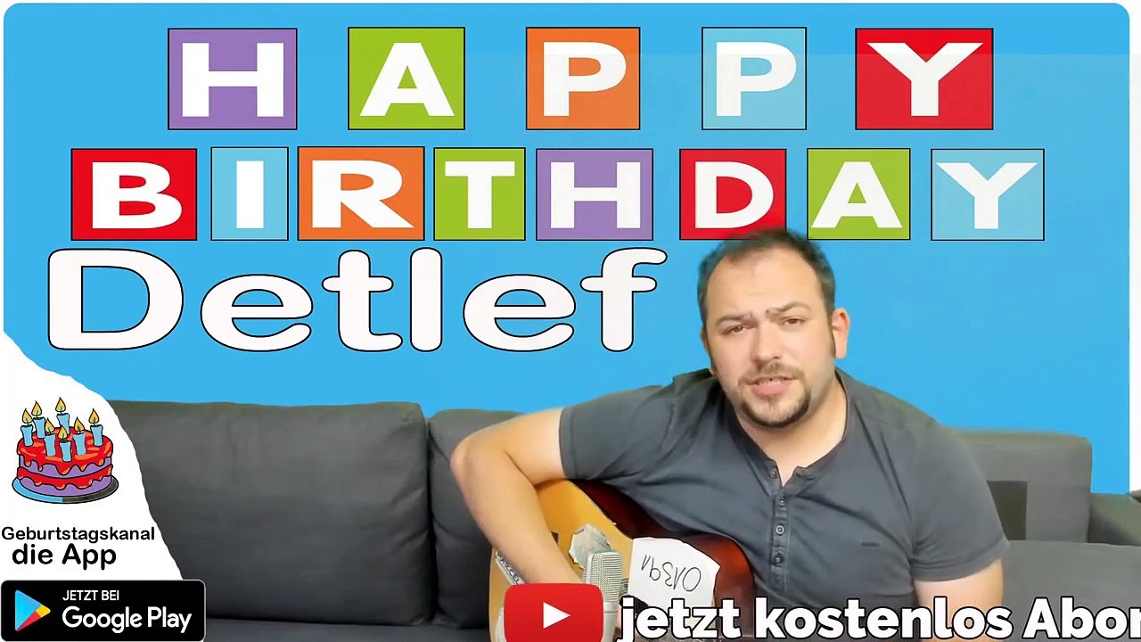 Happy Birthday, Detlef! Geburtstagsgrüße an Detlef