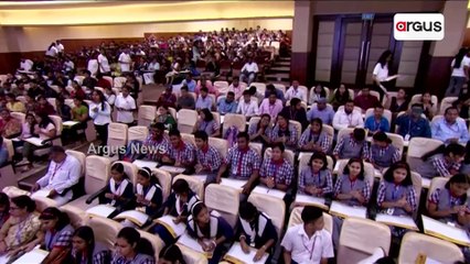 Union Minister Dharmendra Pradhan Arrives At Odisha @100 "Think Big, Dream Big" Program