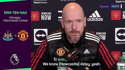 Ten Hag urges referees to 'act' on Newcastle's time-wasting tactics