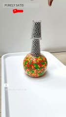 Tower of Plastic and Steel Beads! #asmr
