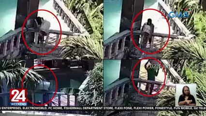 Construction workers sa resort sa Parañaque, inireklamong nagtatapon umano ng mga semento at bato sa creek | 24 Oras Weekend