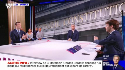 Retraites: "J'espère que ce texte n'ira pas au bout (...) je fais confiance au Conseil constitutionnel", affirme Jordan Bardella
