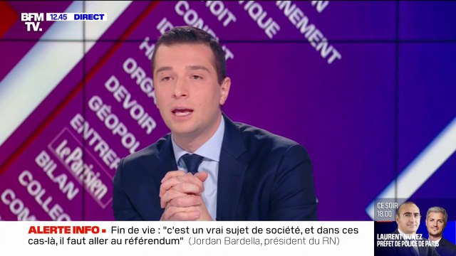 Retraites: Ce référendum d'initiative partagée, c'est de l'enfumage , estime Jordan Bardella