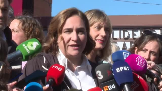 Ada Colau: Llegamos con la alegría de pensar que podemos tener a la primera mujer progresista presidenta de España