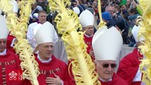 El papa Francisco preside el Domingo de Ramos un día después de recibir el alta