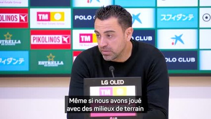 27e j. - Xavi salue la capacité d'adaptation d'Eric Garcia