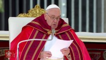 El papa Francisco presidió la misa del Domingo de Ramos y saludó a miles de fieles