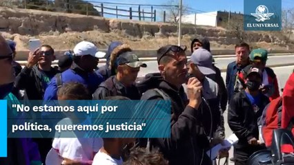 “No conocemos a Maru, no venimos a hacer política”: migrantes que buscaban hablar con AMLO