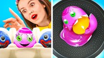 WHAT'S INSIDE THE EGGS? || Must Have Cooking Tools & Hacks for Smart Parents! DIY Ideas by 123 GO!