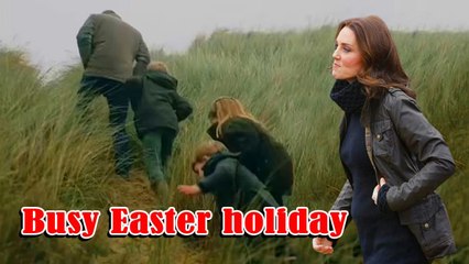  George, Charlotte and Louis are enjoying a busy Easter break with outdoor activities