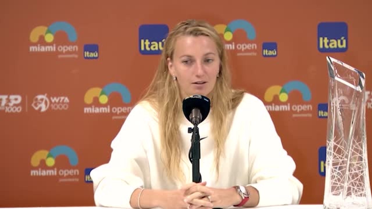 Kvitova nach Miami-Sieg: 'Glücklich, aber erschöpft'