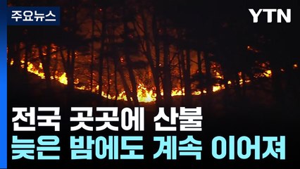 전국 곳곳에 산불...충남·대전 등에 '산불 3단계' / YTN