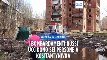 Bombardamento mortifero a Kostyantynivka, nella regione  di Donetsk