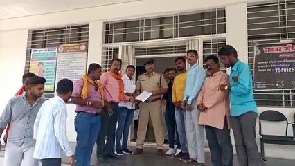 -भाजपाईयों ने कोतवाली में की लिखित शिकायत, प्रकरण दर्ज करने की मांग, हो रही वीडियो में दिख रहे युवक की तलाश