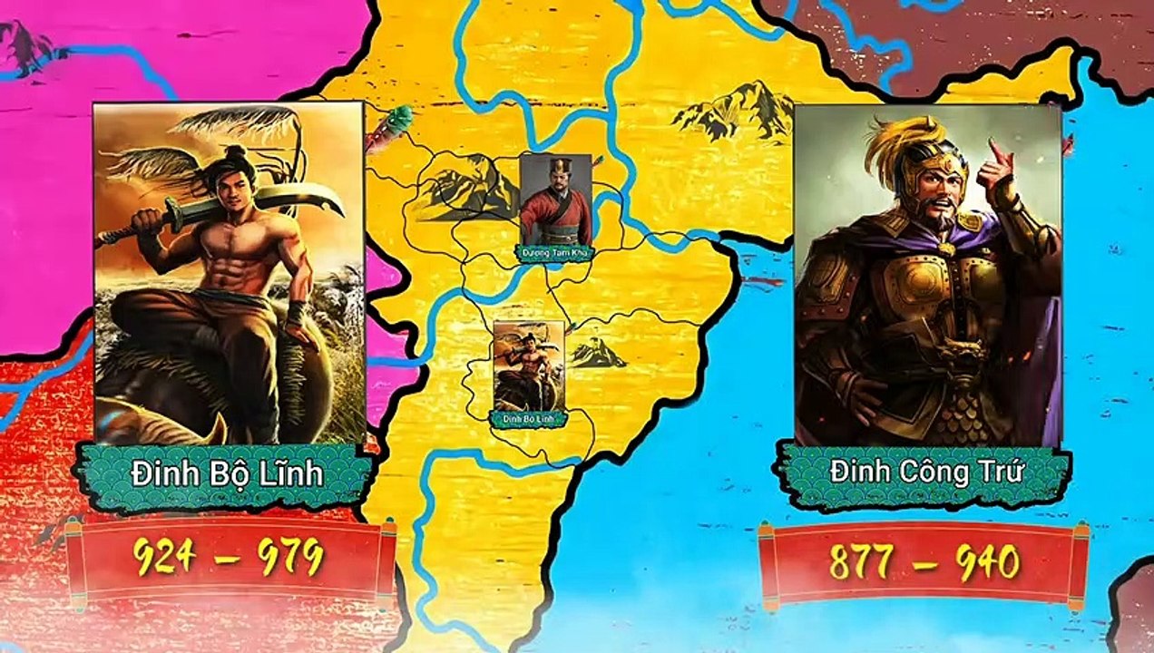 Tóm Tắt Nhanh Loạn 12 Sứ Quân (944-968) Anh Hùng Cờ Lau Đinh Bộ Lĩnh