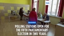 Bulgarians go to the polls to vote in the fifth general election in two years