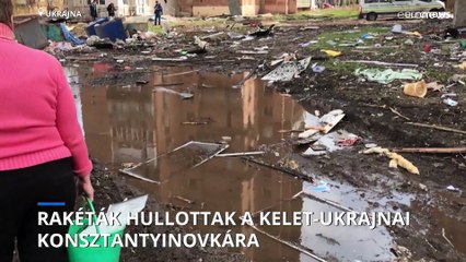 Civilek haltak meg a Bahmut melletti Kosztantyinovkát ért rakétatámadásban