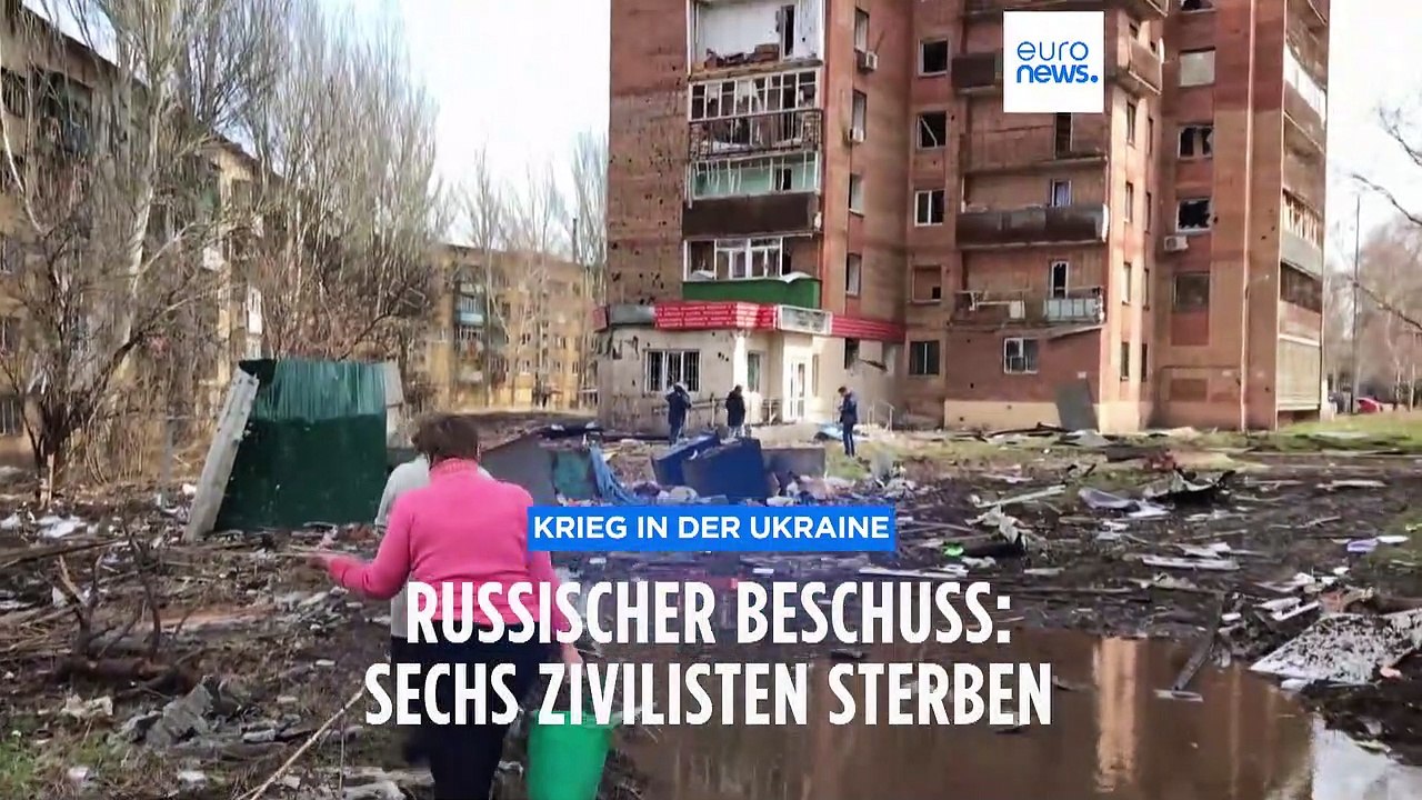 Sechs tote Zivilisten durch russischen Beschuss einer Kleinstadt ohne militärische Ziele