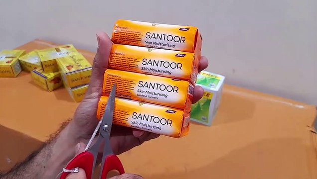 Unboxing and Review of Santoor Gold Soap with Saffron, Sandal and Sakura, Himalaya Herbals Neem and Turmeric Soap