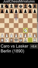 Horatio Caro beat down Emanuel Lasker