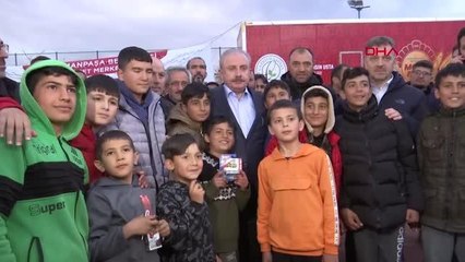 TBMM BAŞKANI ŞENTOP, DEPREMZEDELERLE İFTAR YAPTI