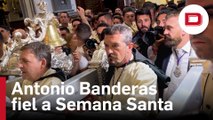 Antonio Banderas fiel a su cita con la Semana Santa malagueña