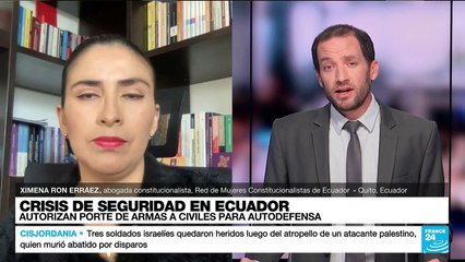 Ximena Ron Erráez: 'Índices de violencia en Ecuador no se solucionan con estados de excepción'