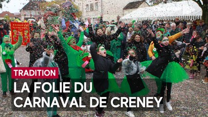 Carnaval pluvieux, Carnaval heureux à Creney-près-Troyes