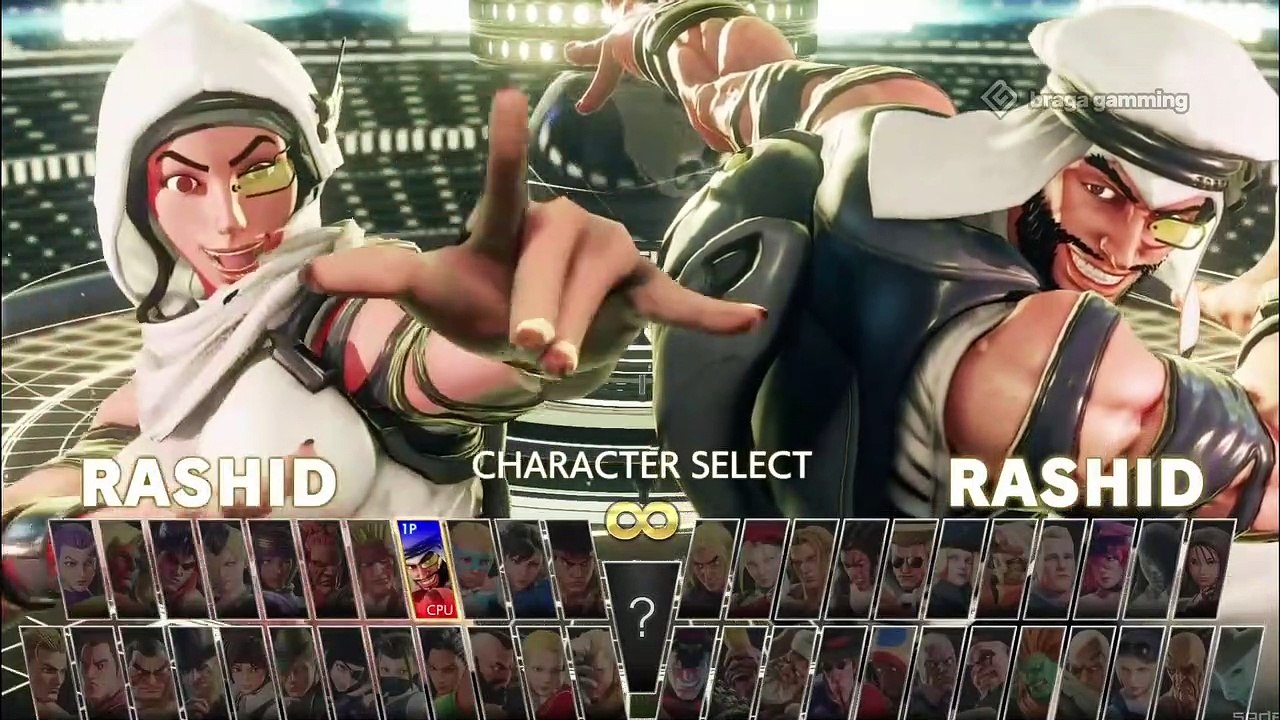 Female Rashid skin Street Fighter V Champion Edition