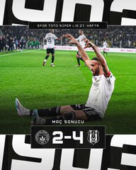 Beşiktaş'tan derbi sonrası paylaşım