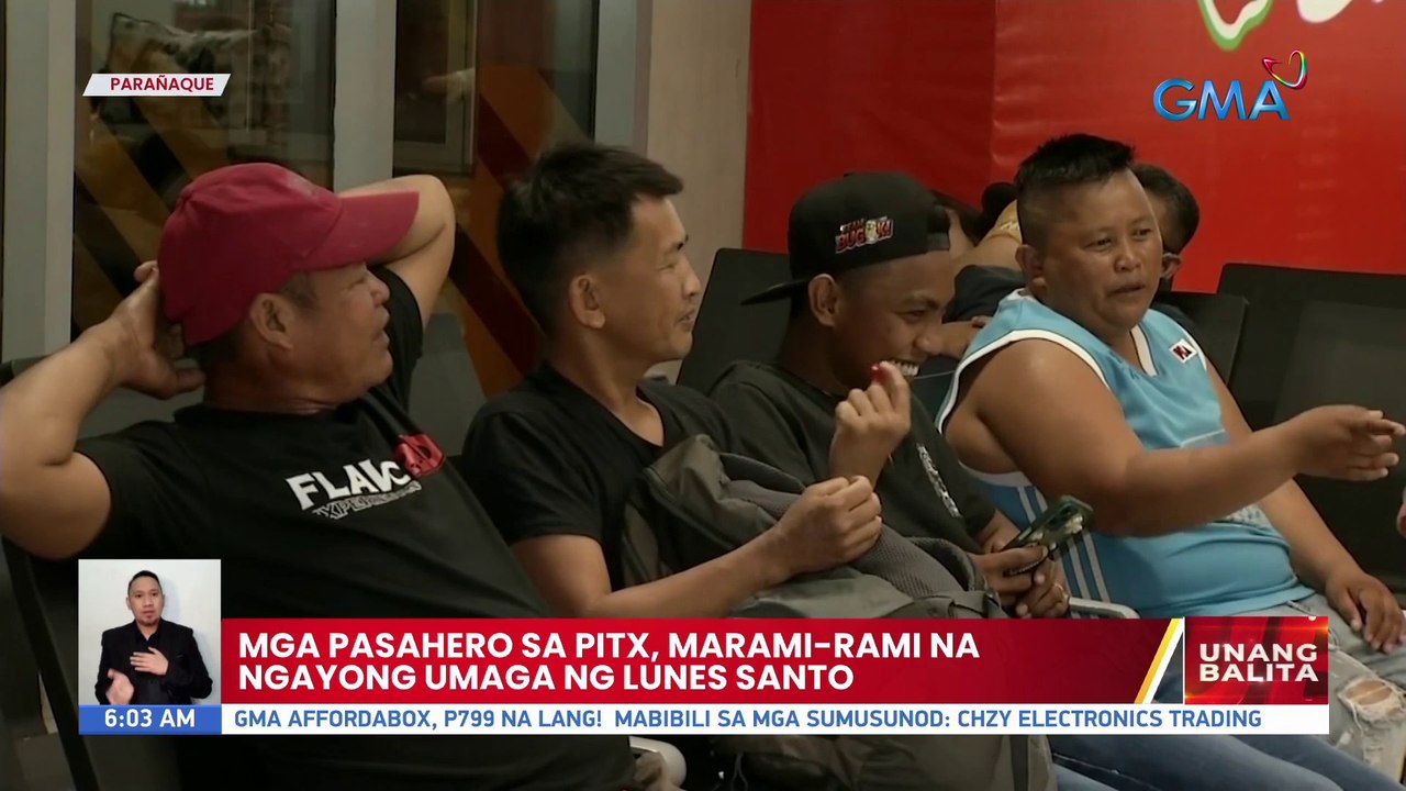 Mga pasahero sa PITX, marami-rami na ngayong umaga ng Lunes Santo | UB