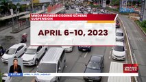 MMDA number coding scheme suspension | UB