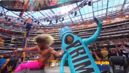 GOING VIRAL ! WrestleMania 39: Seth Rollins Defeats Logan Paul - and KSI Dressed as a Human PRIME Drink