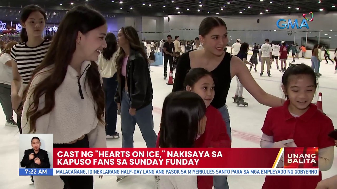 Cast ng "Hearts on Ice," nakisaya sa kapuso fan...