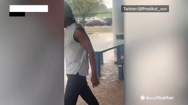 Hail pelts Texans throughout the Dallas-Fort Worth area