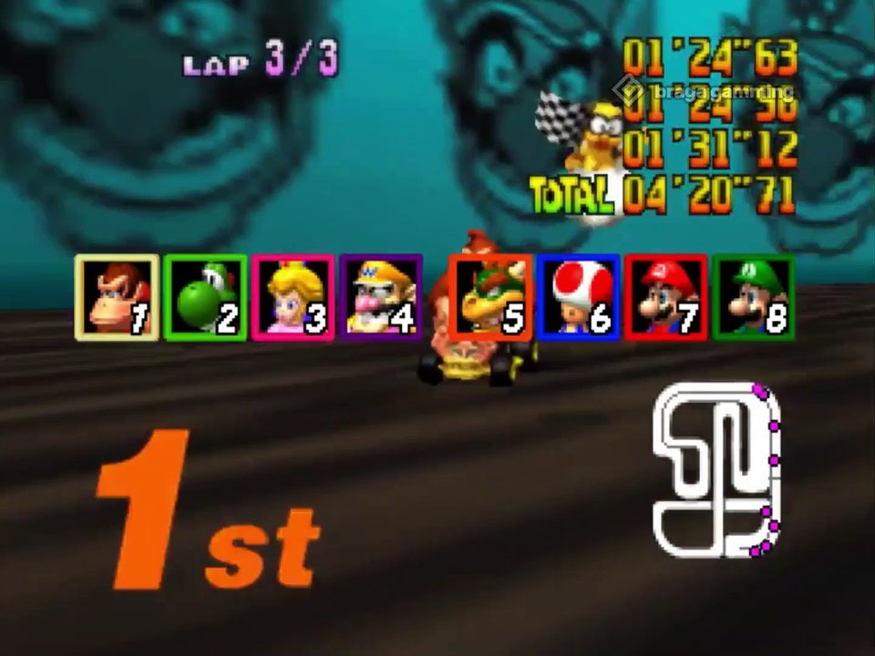 Mario Kart 64 - donkey kong Gameplay, Star Cup, 150cc