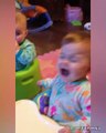 Funny Twin Babies Arguing Over