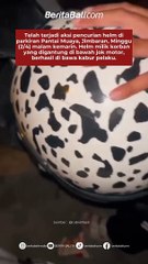 Telah terjadi aksi pencurian helm di parkiran Pantai Muaya, Jimbaran