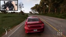 Forza Horizon 5 Dodge Charger vs Police Chase (Steering Wheel) Gameplay