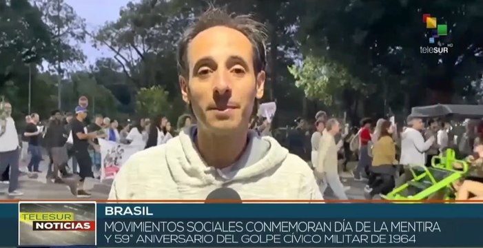Movimientos sociales brasileños recuerdan aniversario 59 de golpe cívico-militar