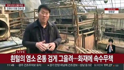 마을 전체가 불에 타…홍성 산불, 오늘 주불 진화 목표