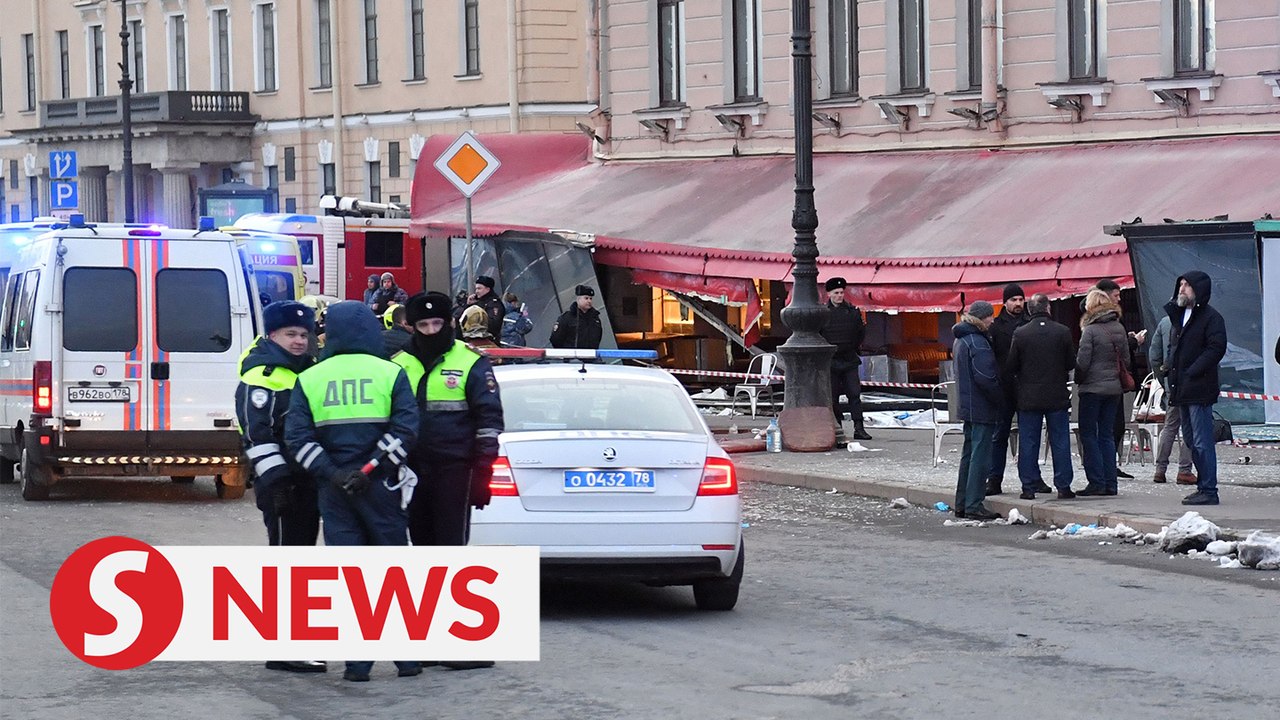 Bomb kills Russian war blogger in St Petersburg...