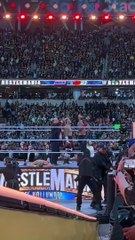 Rubber chicken thrown at WWE Roman Reigns after Winning against Cody Rhodes at Wrestlemania 39