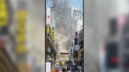 인천 부평동 상가 건물에서 불...대응 1단계 발령 / YTN