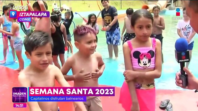 Capitalinos disfrutan del balneario Utopía Papalotl, en Iztapalapa