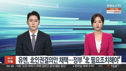 유엔, 北인권결의안 채택…정부 "北 필요조치해야"