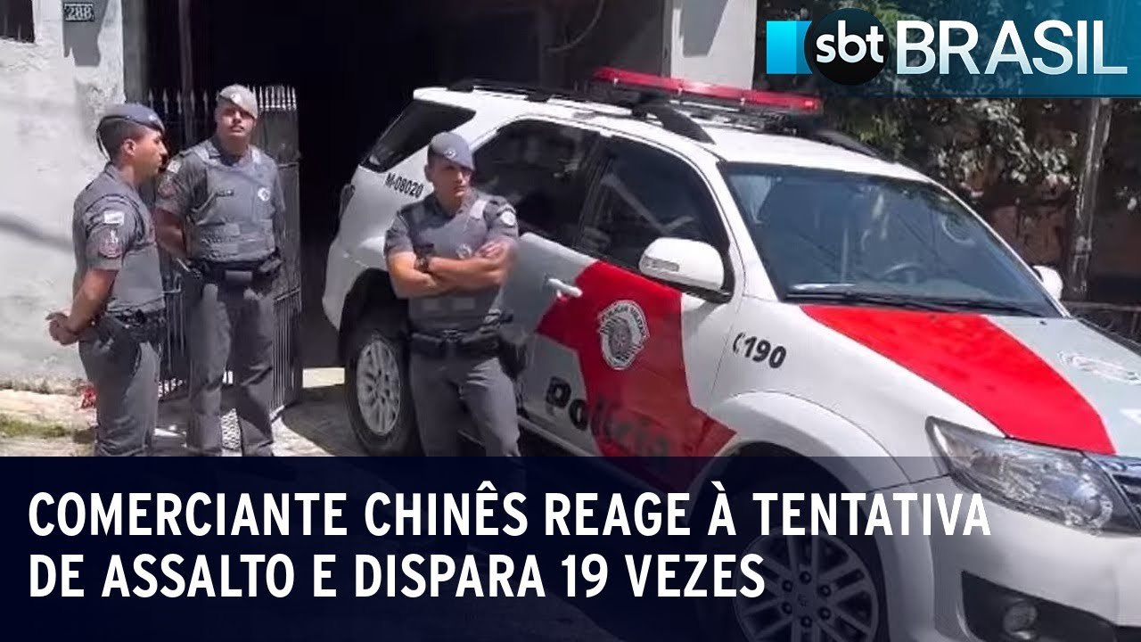 Comerciante chinês reage à tentativa de assalto e dispara 19 vezes
